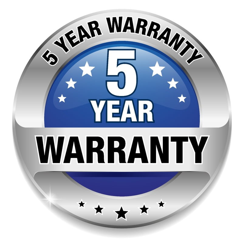 Extended Warranty : 5 Years in Total