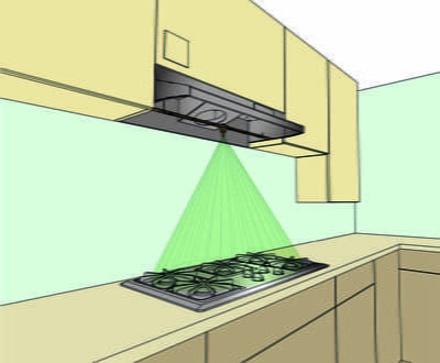 Complete system for 240V electric stove/cooktop with 30″ wide range hood Canada Complete system for 240V electric stove/cooktop with 30″ wide range hood Canada