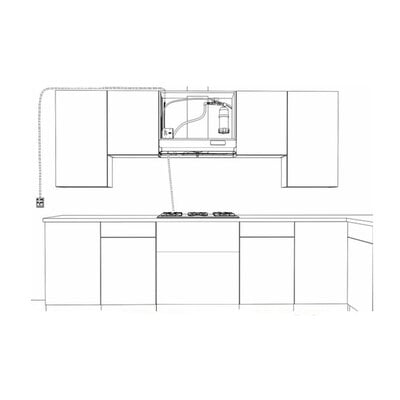 Complete system for 240V electric stove/cooktop with 30″ wide range hood Canada Complete system for 240V electric stove/cooktop with 30″ wide range hood Canada